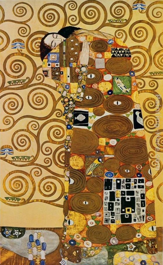 Gustav Klimt Fulfillment,Stoclet Frieze